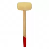 Киянка резиновая с деревянной рукояткой 900 гр, белая (2277)